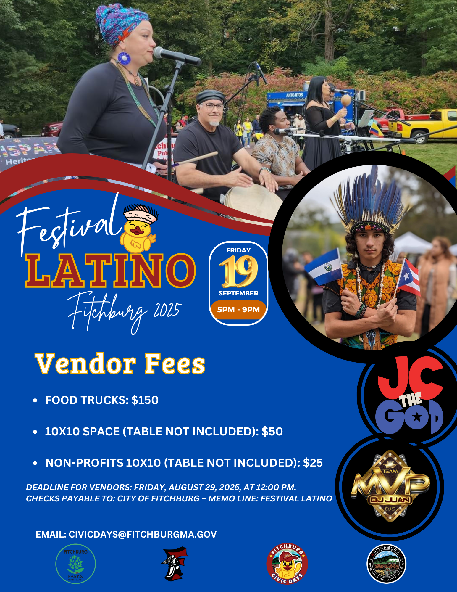 Latino Festival Vendor Fees 2025